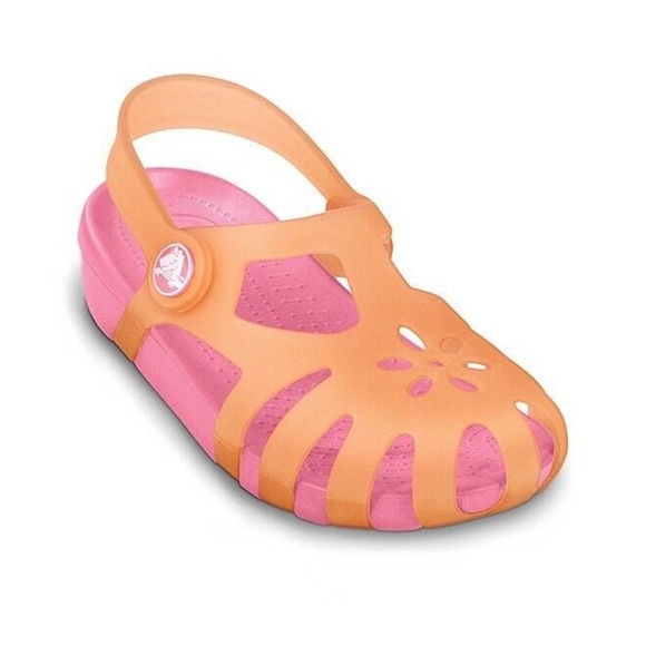 CROCS Shoes Crocs Cantaloupe Hot Pink Shirley Sandal Girls C1 Kids